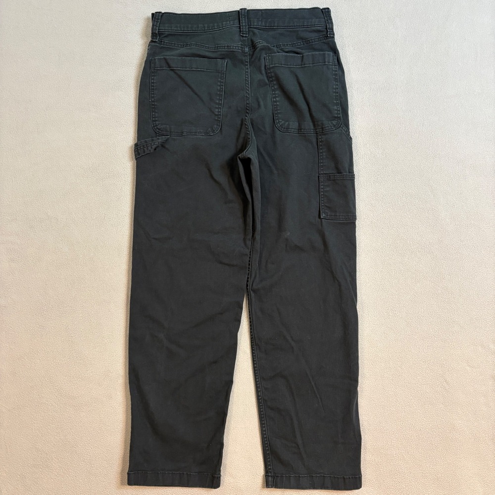 Hollister Pants Mens 30x32 Black Baggy Carpenter Cargo Double Knee Utility Work - Picture 2 of 8